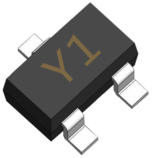 SOT-323 SS8050W NPN Transistor planar épitaxial au silicium pour le courant élevé du collecteur