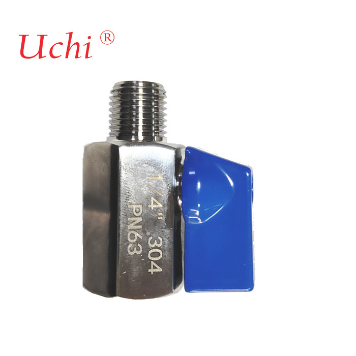 Plaque de refroidissement de l'eau soupape d'eau en acier inoxydable 304 Double extérieur intérieur et extérieur fil Micro mini soupape à bille