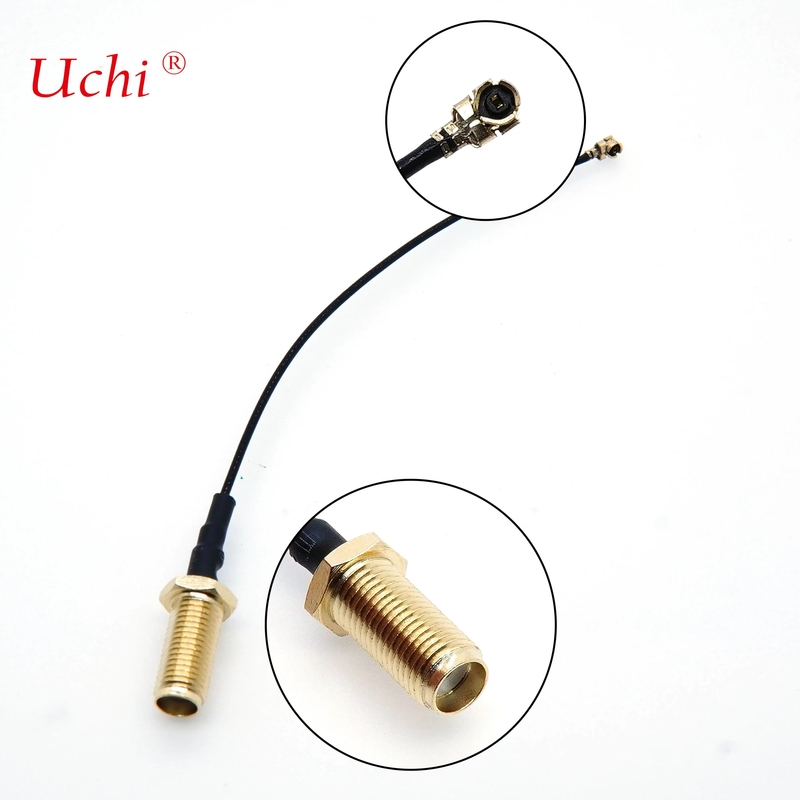 Booster d'antenne WiFi avec câbles de communication coaxial de 15 cm 6 pouces 1,13 mm RP-SMA féminin à UFL