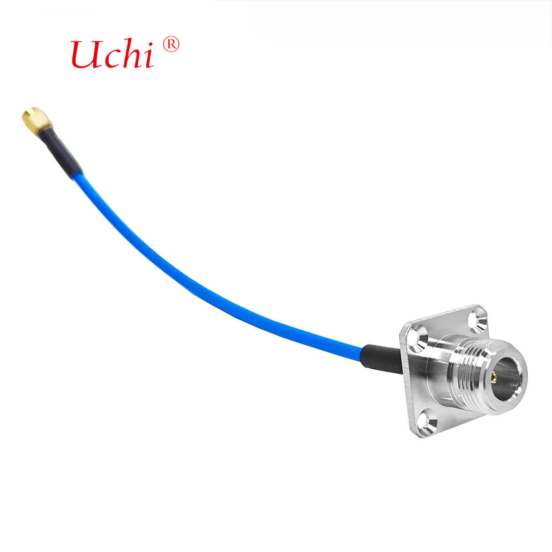 Connecteur de montage de panneau de flange Jack de type SMA mâle à N féminin pour câble d'extension RF Superflex SS405 SS-405