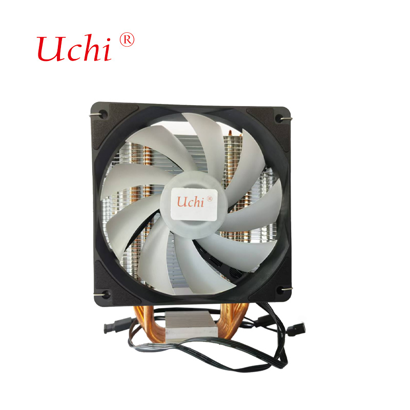 Ventilateur de 120 mm pour refroidisseur de CPU d'ordinateur, livré avec 6 caloducs pour un contrôle de température à haute efficacité