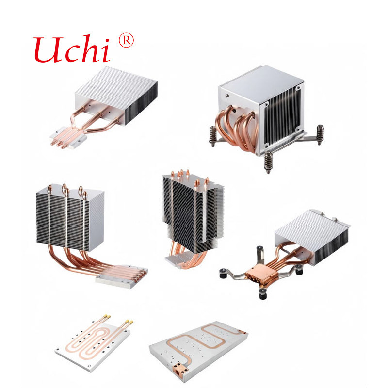 Plaque de refroidissement à l'eau Ordinateur PC Serveur CPU Plaque de refroidissement Radiateur Aluminium Liquide de refroidissement Cooper tuyau de chaleur évier de chaleur