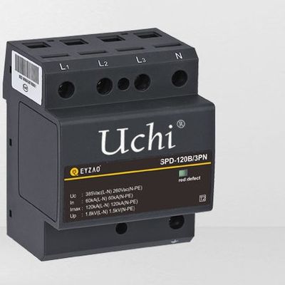 Protecteur de montée subite de logement thermoplastique rouge SPD 120kA secondaire