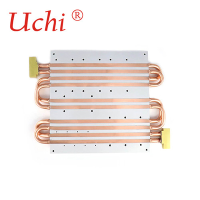 Plat froid de la double de tube d'admission eau de débouché pour l'équipement de laser