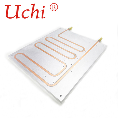 Plat de refroidissement par liquide de profils en aluminium, plat froid avec des caloducs