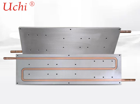 Radiateur enterré par tube marqueté de cuivre de plat de refroidissement par l'eau 6061