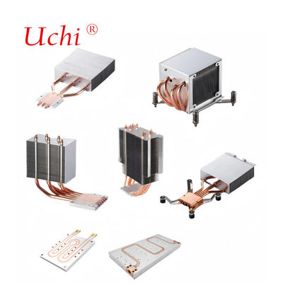 Plaque de refroidissement à l'eau Ordinateur PC Serveur CPU Plaque de refroidissement Radiateur Aluminium Liquide de refroidissement Cooper tuyau de chaleur évier de chaleur