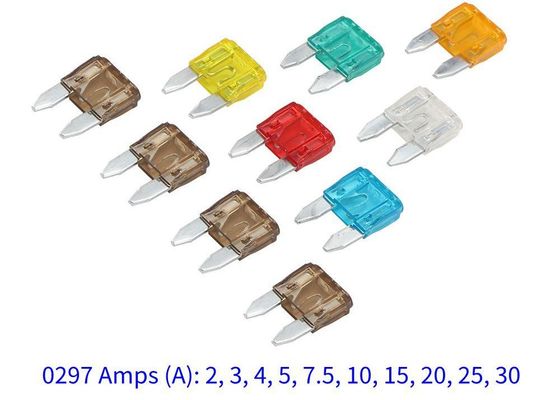 297 séries 32V Mini Auto Blade Fuse des véhicules à moteur temporaire rapide 2A 3A